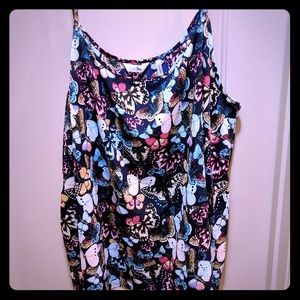 Plus Size Strappy Butterfly Camisole